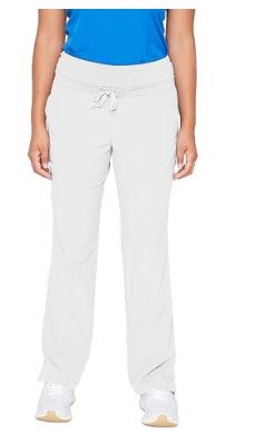 Photo 1 of BARCO ONE - Women's Stride Pant, Yoga Style Medical Scrub Pant w/ 5 Pockets and 4-Way Stretch Fabric Medium White