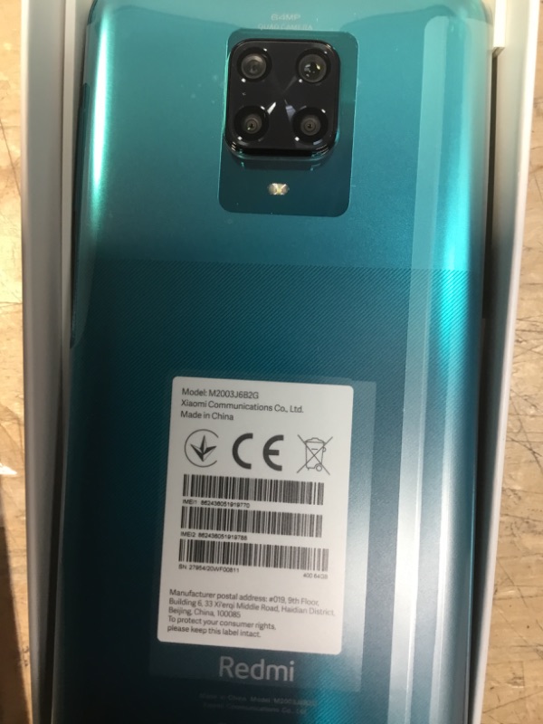 Photo 1 of Xiaomi Redmi Note 9 Pro 6GB/64GB Dual Sim with Tempered Glass Screen Protector - Tropical Green