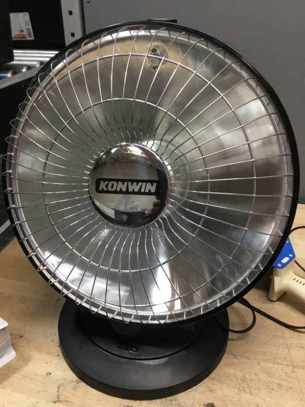 Photo 1 of Konwin 1000-Watt Oscillating Parabolic Dish Radiant Electric Portable Heater