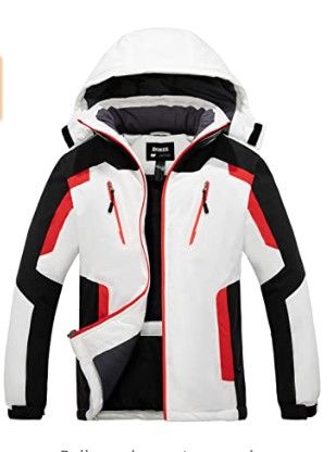 Photo 1 of Skieer Men's Waterproof Ski Jacket Winter Snow Coat Windproof Snowboarding Jackets Warm Raincoat
SIZE S