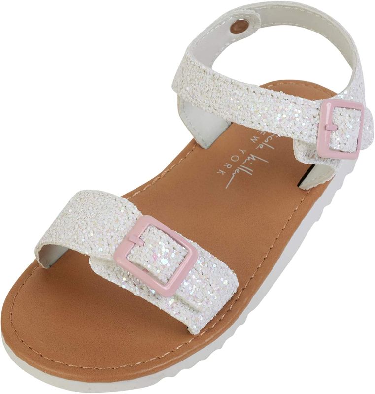 Photo 1 of Nicole Miller Girls Chunky Glitter Sandals (Toddler) size 8 
