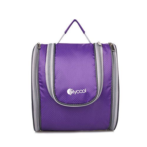 Photo 1 of FLYCOOL Functional Nylon Hanging Toiletry Bag & Travel Essentials Organizer (Purple)
