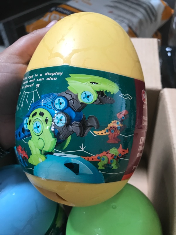 Photo 3 of AceList Prefilled Easter Eggs of Dinosaur Toys- Easter Egg Dinosaur Toys for Kids-Easter Basket Stuffer for Kids Easter Egg Hunt Filler Stuffer
