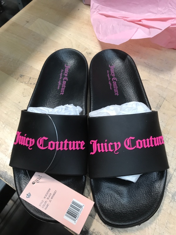 Photo 2 of Juicy Couture Slide Sandals, Beach Sandals for women, Flip Flops Sandals, Pool Slides Shoes
SIZE 8