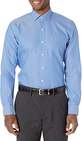 Photo 1 of Buttoned Down Men's Slim Fit Spread Collar Pinpoint Dress Shirt-15" Neck 32" Sleeve

