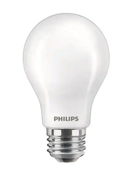 Photo 1 of 40-Watt Equivalent A19 Dimmable Energy Saving LED Light Bulb Frosted Glass Daylight (5000K) (2-Pack)
2 boxes