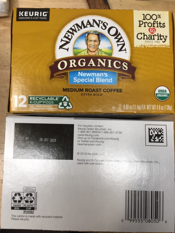 Photo 2 of **NONREFUNDABLE**BEST BY:OCT 25TH, 2023**
NEWMANS OWN ORGANICS Organic Special Blend Coffee Pods 12 Count, 4.8 OZ
2PACK