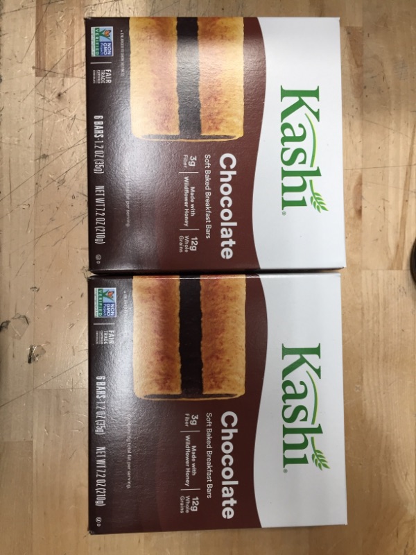 Photo 3 of **NONREFUNDABLE**BEST BY: SEP 11TH, 2022**
Kashi Soft Baked Breakfast Bars, Fiber Bars, Kids Snacks, Chocolate, 7.2oz Box (12 Bars)
2 BOXES 