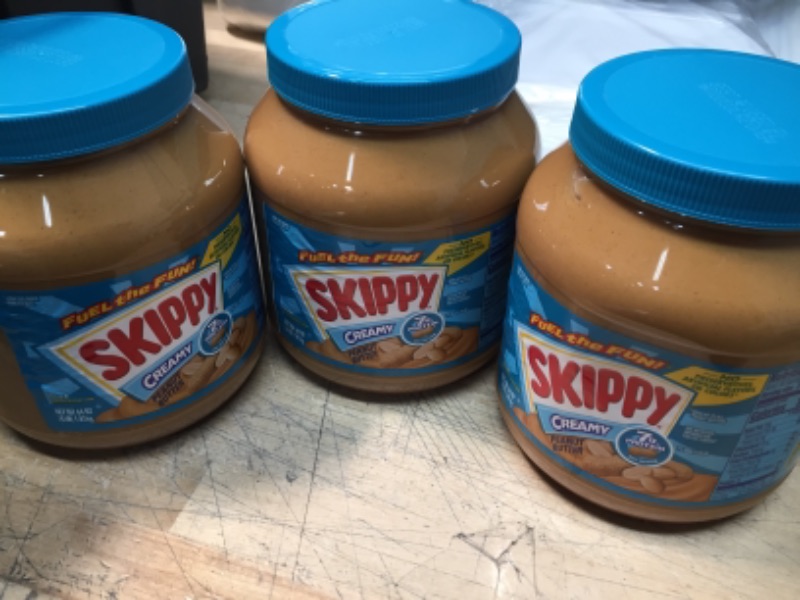 Photo 2 of **NONREFUNDABLE**BEST BY: MAY 22,2022**
Skippy Creamy Peanut Butter, 64 Ounce
3 PACK