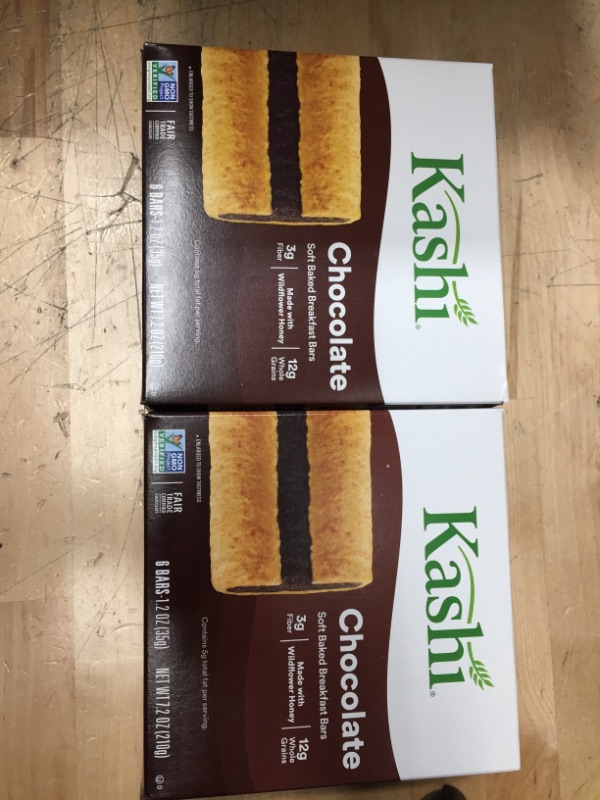 Photo 2 of **nonrefundable**best by: Sep 11th, 2022**
Kashi Soft Baked Breakfast Bars, Fiber Bars, Kids Snacks, Chocolate, 7.2oz Box (12 Bars)
