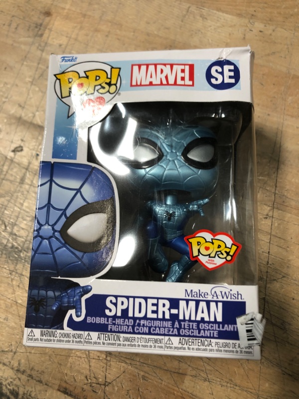 Photo 2 of Funko Pop! Marvel: Make A Wish - Spider-Man (Metallic)
