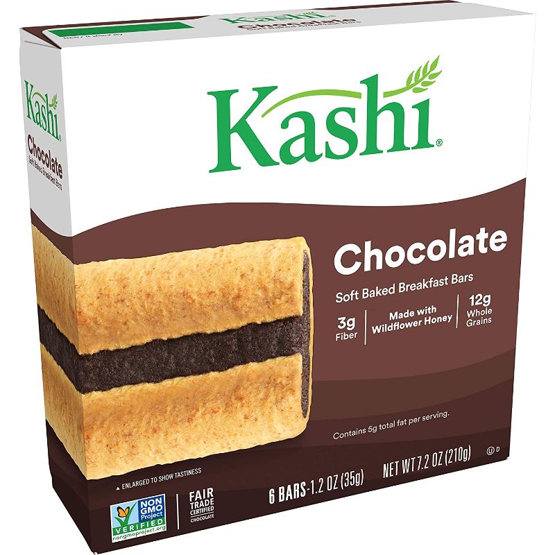 Photo 1 of **NONREFUNDABLE**BEST BY: SEP 11, 2022**
Kashi Soft Baked Breakfast Bars, Fiber Bars, Kids Snacks, Chocolate, 7.2oz Box (12 Bars)
