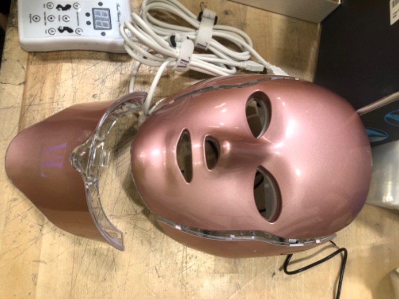 Photo 1 of LED Skin Care For Face - Valerie Lavender Face Light SPA - Red Light for Face and Neck - Professional Skin Rejuvenation Anti Aging - Blue Korean LED Skin Light for Face breakouts, Cracked Skin Relief

**POWERS ON!