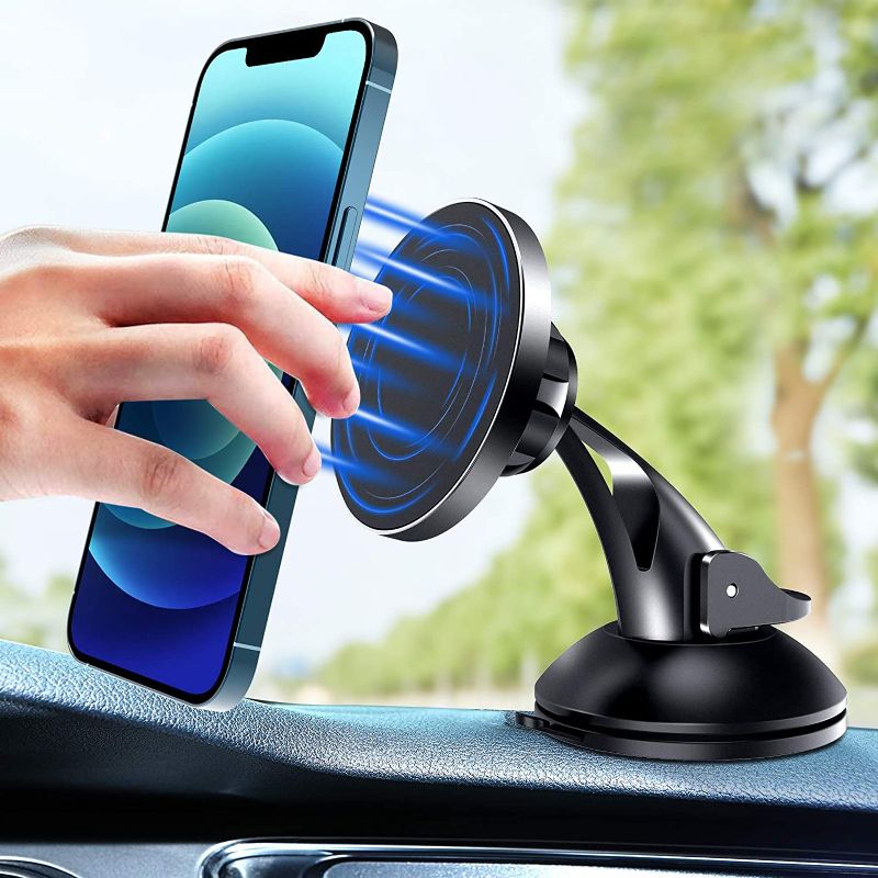 Photo 1 of Ciencimy Magnetic Dashboard Car Mount ,360° Adjustable Strong Magnet Cell Phone Holder for iPhone 12 Mini / iPhone 12 / 12 pro /Max/magsafe case
