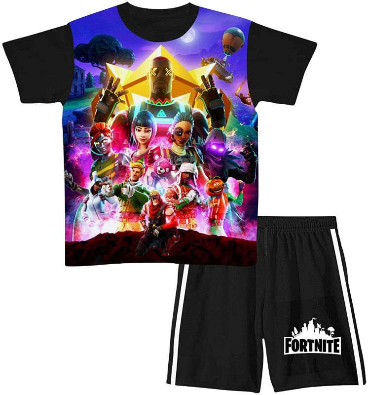 Photo 1 of Fortnite Boys Summer Outfits Short Sleeve T-Shirt & Shorts Sets Youth Clothes 2 Piece
medium 