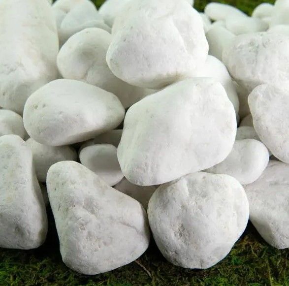 Photo 1 of 0.25 cu. ft. 1/4 in. Porcelain White Rock Pebbles for Potted Plants, Gardening and Succulents