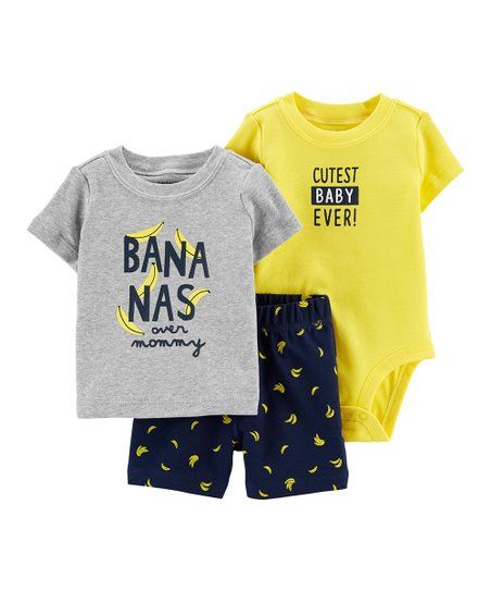 Photo 1 of BABY BUNDLE INCLUDES
Heather Gray 'Bananas Over Mommy' Tee Set
Tiny Soles Disney Character Pattern Toddler Low Rise No-Slip Grip Socks
2 PACKS - juDanzy Mary Jane Socks for baby & Toddlers