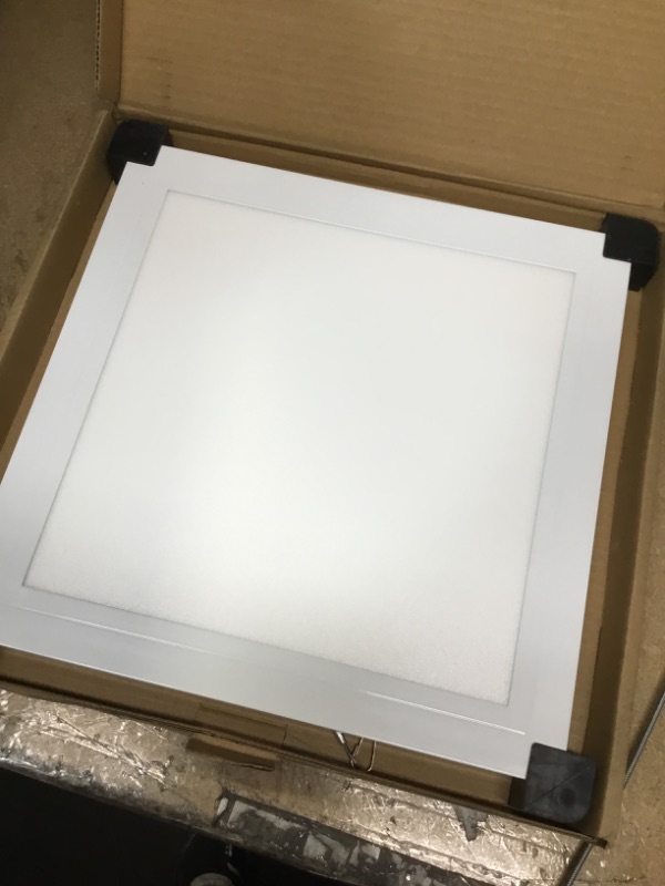 Photo 2 of 
Commercial Electric
1 ft. x 1 ft. 10-Watt Dimmable White Integrated LED Edge-Lit Flat Panel Flush Mount Light with Color Changing CCT