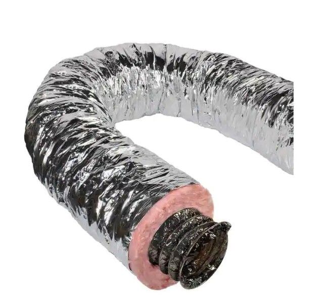 Photo 1 of 
Master Flow
6 in. x 25 ft. Insulated Flexible Duct R6 Silver Jacket