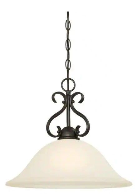 Photo 1 of 
Westinghouse
Dunmore 1-Light Oil-Rubbed Bronze Pendant