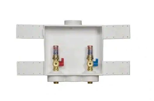 Photo 1 of 
OATEY
Quadtro 2 in. Copper Sweat Connection Washing Machine Outlet Box with Water Hammer Arresters
