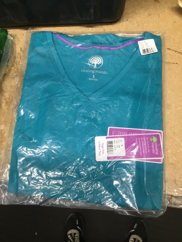 Photo 1 of Healing Hands Purple Label Women's Juliet 2-Pocket Scrub Top - SMALL
