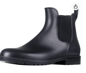 Photo 1 of Asgard Women's Ankle Rain Boots Waterproof Chelsea Boots - 6
