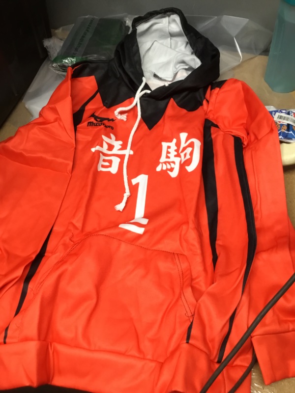 Photo 2 of CHLOBLOM Haikyuu Cosplay Costume Nekoma Hoodie Kozume Kenma Sweatshirt Kuroo Tetsurou Sweater - SMALL/ NUMBER 1
