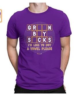 Photo 1 of Minnesota Football Buy a Vowel Funny Men's Purple T-Shirt - SMALL
