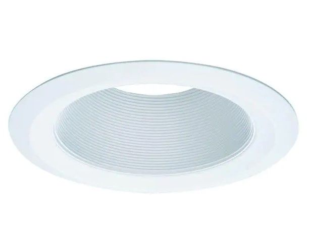 Photo 1 of 
Halo
E26 Series 6 in. White Recessed Ceiling Light Tapered Baffle with Self Flanged White Trim Ring