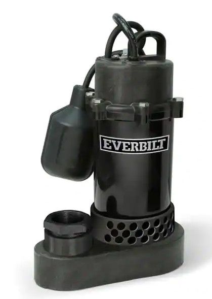 Photo 1 of ***NON-FUNCTIONAL; PARTS ONLY***
Everbilt
1/3 HP Aluminum Sump Pump Tether Switch