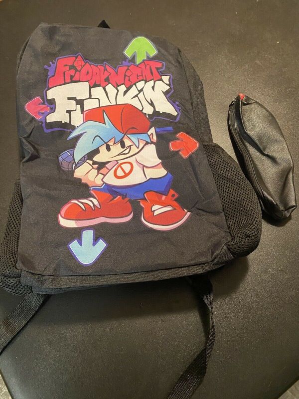 Photo 1 of Friday-Night-Funkin 2-Piece Backpack Black New