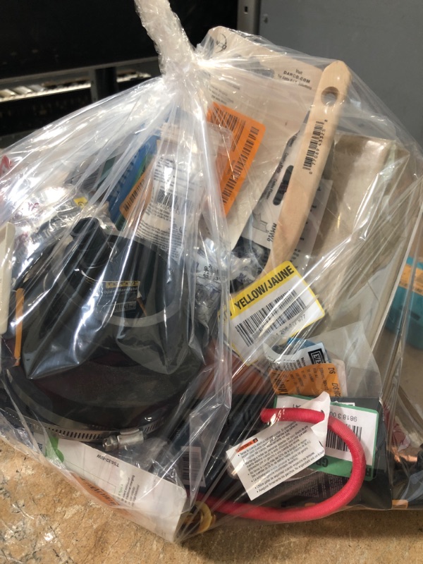 Photo 1 of **NON-REFUNDABLE** Assorted Home Depot Home Improvement, Electrical, Gardening, Plumbing and tool  Items. Loose/Broken Packaging.
