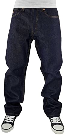 Photo 1 of Rocawear Men's Regular Loose Fit Denim Jeans, Raw Indigo 54 x 32