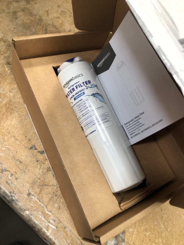 Photo 2 of Amazon basics refrigerator water filter AMZN-UKF8001-A