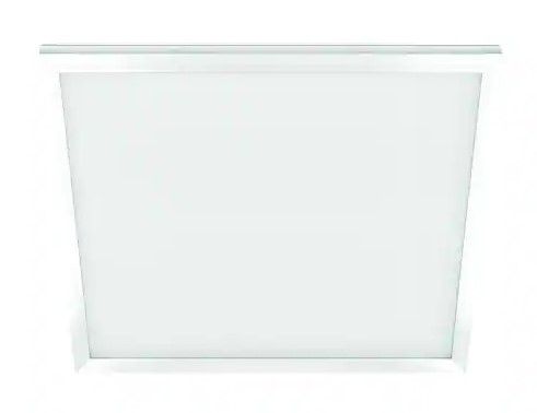 Photo 1 of 1 ft. x 1 ft. 10-Watt Dimmable White Integrated LED Edge-Lit Flat Panel Flush Mount Light with Color Changing CCT
