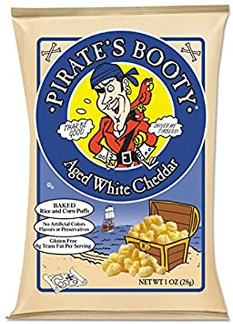 Photo 1 of  **NOT REFUNDABLE**
Pirate's Booty, Aged White Cheddar, 1-Ounce Bags 20 PACK
BEST BY 04/02/2022