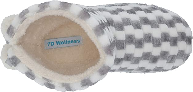 Photo 1 of 7D Wellness Women's Sexy, Cozy, Memory Foam Slippers Fuzzy Plush Fleece Lined House Shoes w/Anti-Skid Rubber Sole
SIZE:8