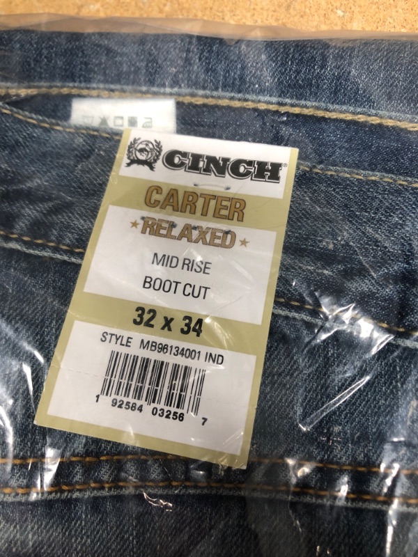 Photo 3 of Cinch Western Jeans Denim Men Carter Collection Medium Wash
SIZE:32 x 34 