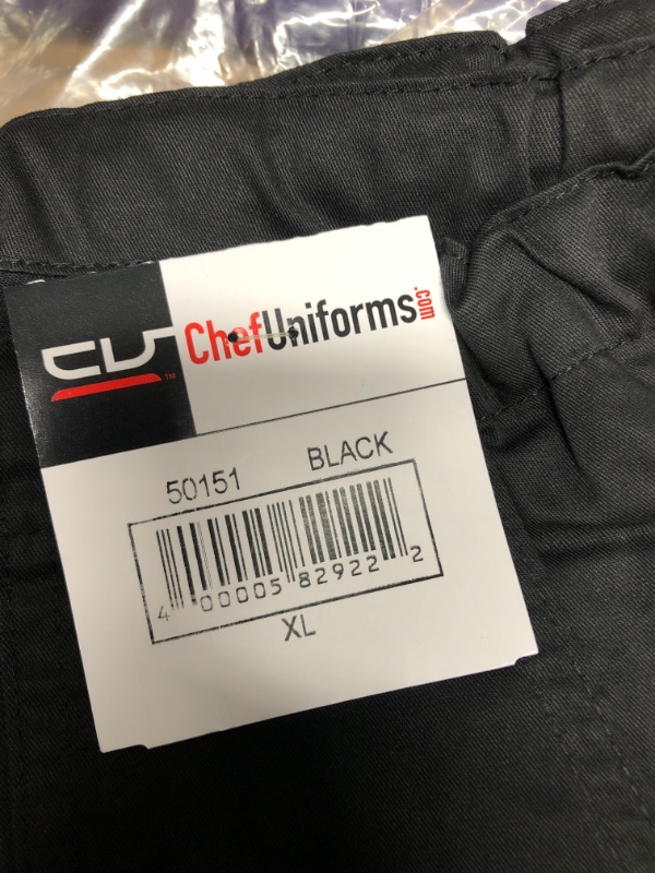 Photo 3 of Chef uniforms 50151 black XL Low rise 6 pocket cargo