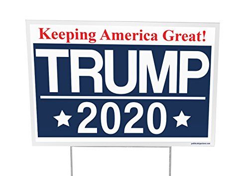 Photo 1 of Trump for President 2020 Outdoor Yard Sign - 12x18, QTY: 8 Counts