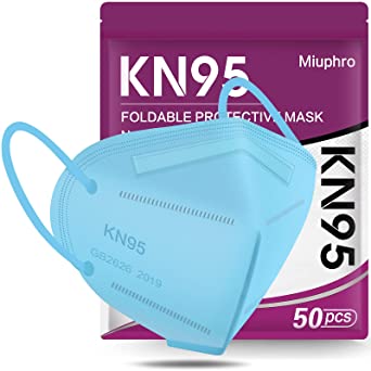 Photo 1 of KN95 Face Mask 50 Pack, Miuphro Black KN95 Masks, 5 Layer Design Safety Mask for Protection, Disposable Masks Respirator for Men and Women