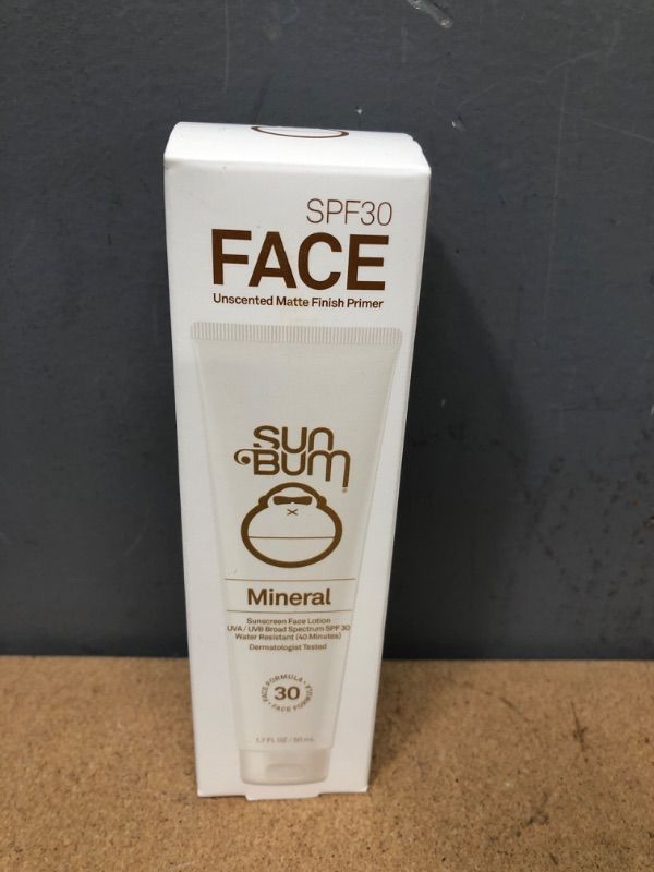 Photo 2 of EXP: 05-2022 Sun Bum Mineral SPF 30 Sunscreen Face Lotion