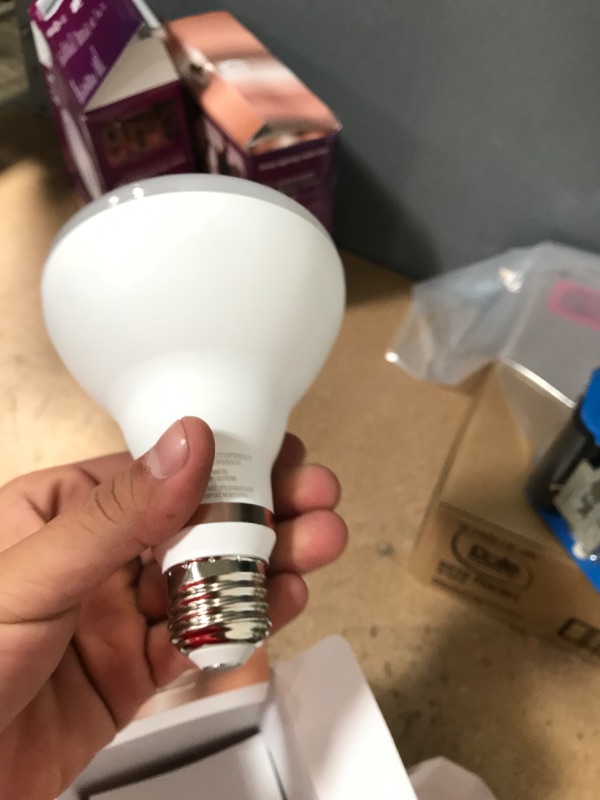 Photo 3 of Philips Color and Tunable White BR30 LED 65-Watt Equivalent Dimmable Smart Wi-Fi Wiz Connected Wireless Light Bulb