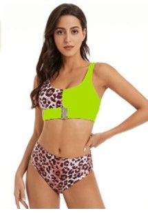 Photo 1 of BUNDLE OF 2, Combor High Waist Leopard Bikini Set Two Piece Swimsuit for Women SZ M AND S 
