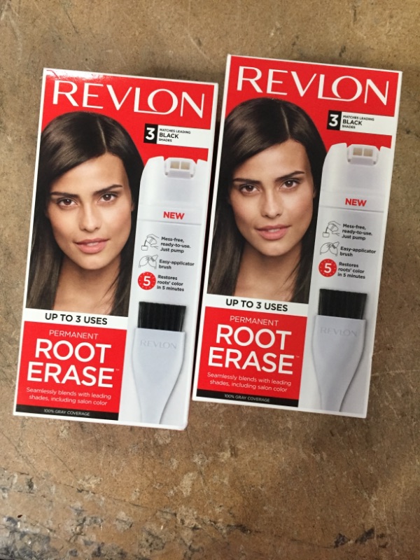 Photo 2 of BB- 4/22, BUNDLE OF 2, Revlon Root Erase Hair Color and Root Touch up - 1.0 Ea
