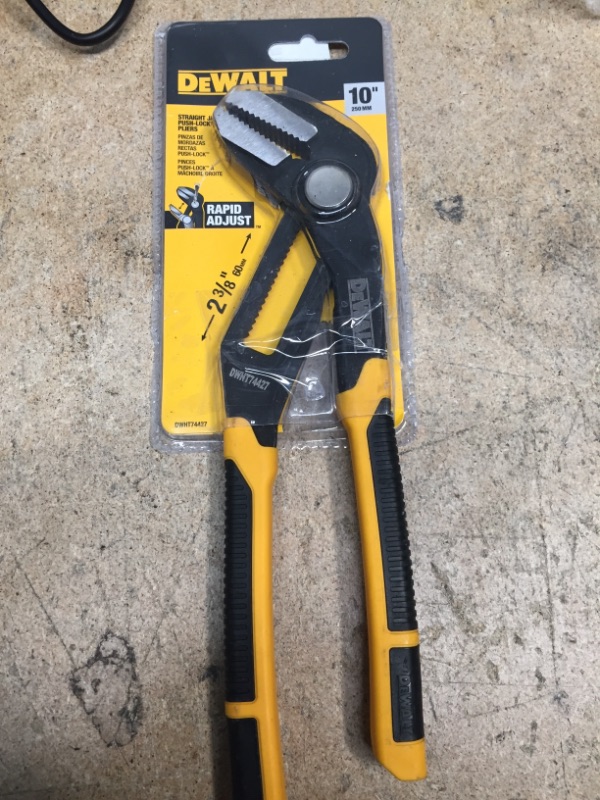 Photo 2 of 10" Straight Jaw Pushlock Pliers
