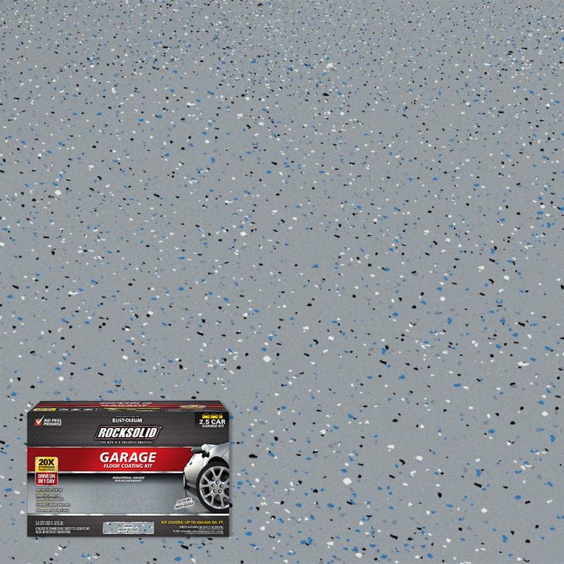 Photo 1 of 180 oz. Gray Polycuramine 2.5 Car Garage Floor Kit
