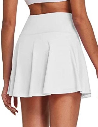 Photo 1 of BALEAF Women's High Waisted Tennis Skirt Golf Active Sport Running Skorts Skirts Ball Pockets SMALL 
