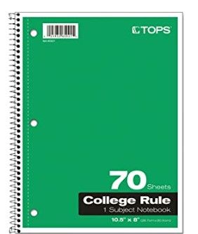 Photo 1 of 4 pack Oxford Spiral Notebook College Ruled Green 